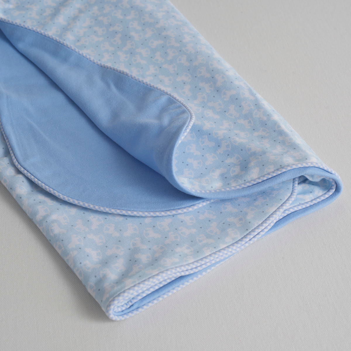 Coberta-Dupla-Face-Toy-horse-Azul-Estampado