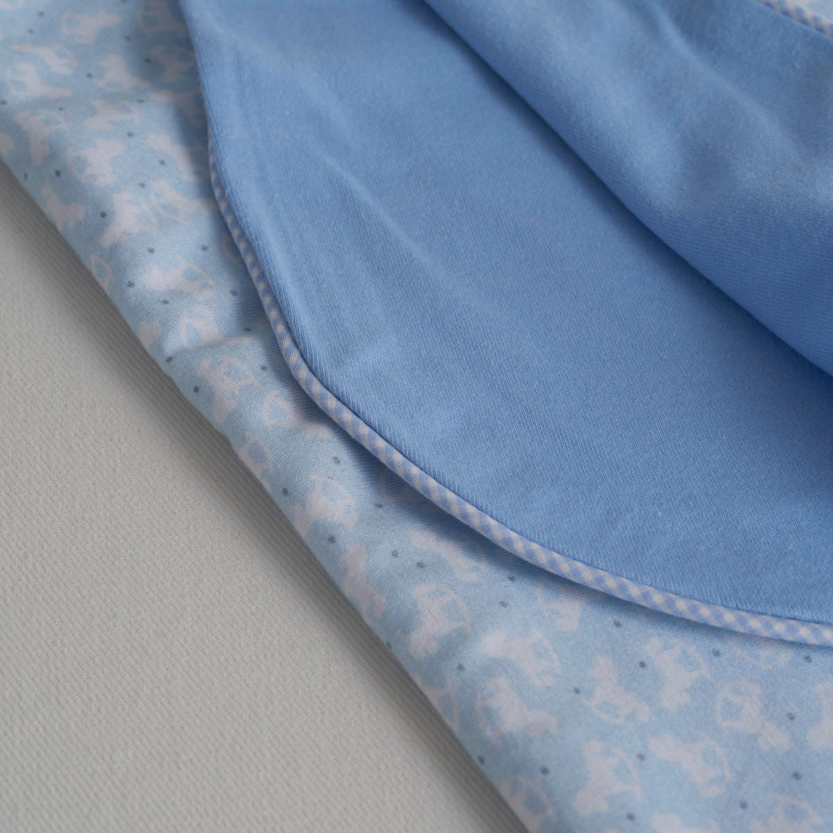 Coberta-Dupla-Face-Toy-horse-Azul-Estampado