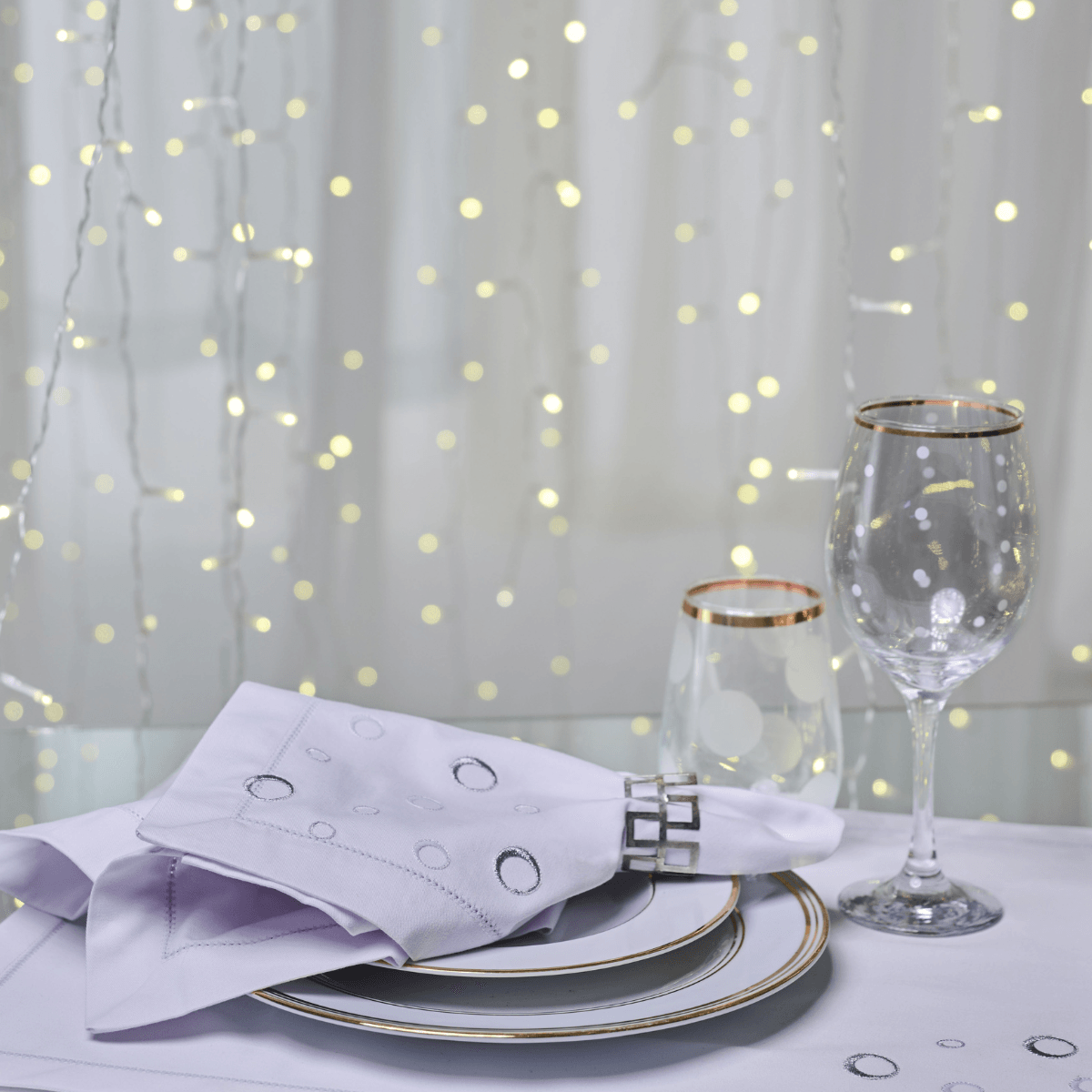 Guardanapo-Festive---Branco---Prata